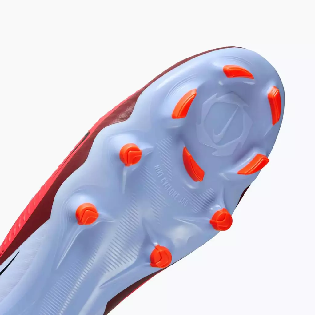 Футбольные бутсы Nike Phantom 6 Low Academy FG/MG royal tint/bright crimson