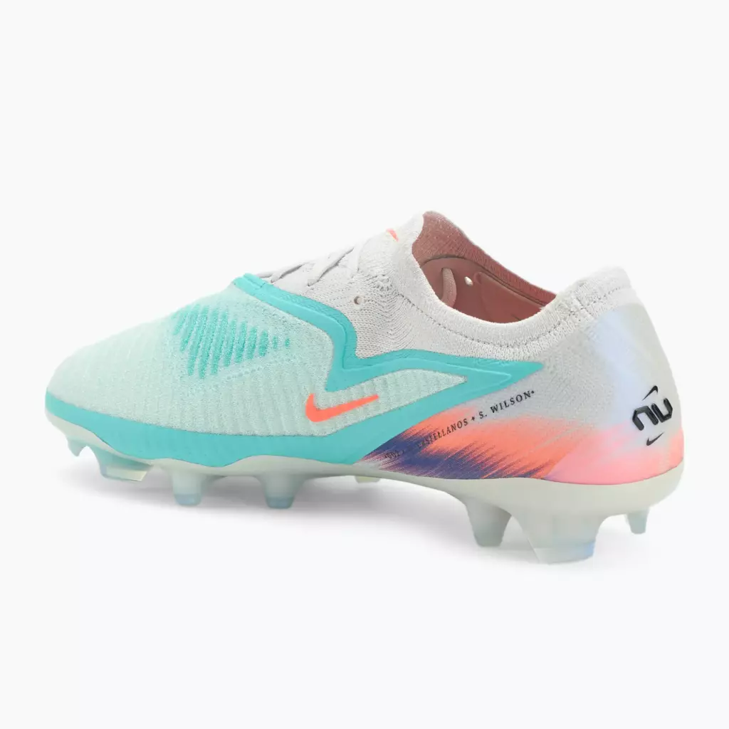 Футбольные бутсы Nike United Phantom 6 Low Elite FG pistachio frost/hyper orange
