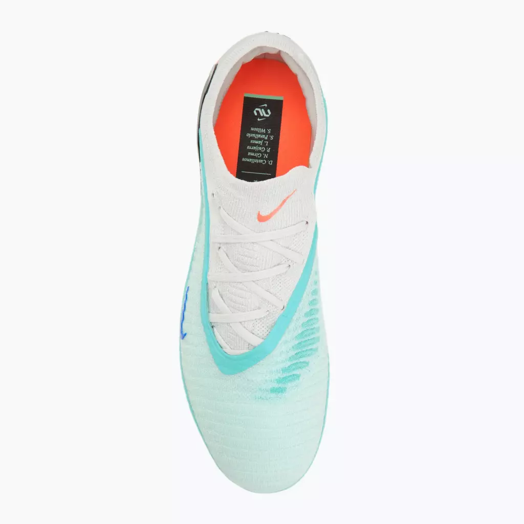 Футбольные бутсы Nike United Phantom 6 Low Elite FG pistachio frost/hyper orange