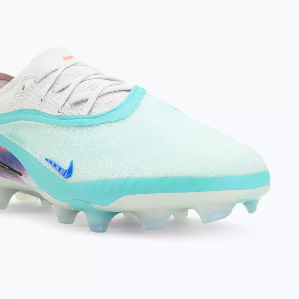 Футбольные бутсы Nike United Phantom 6 Low Elite FG pistachio frost/hyper orange