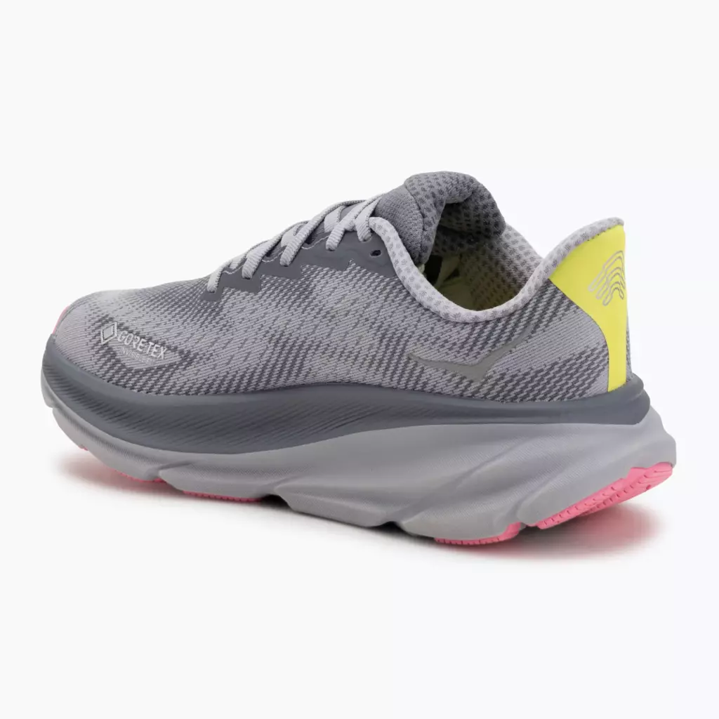 Женские кроссовки для бега HOKA Clifton 9 GTX grey skies/foggy green