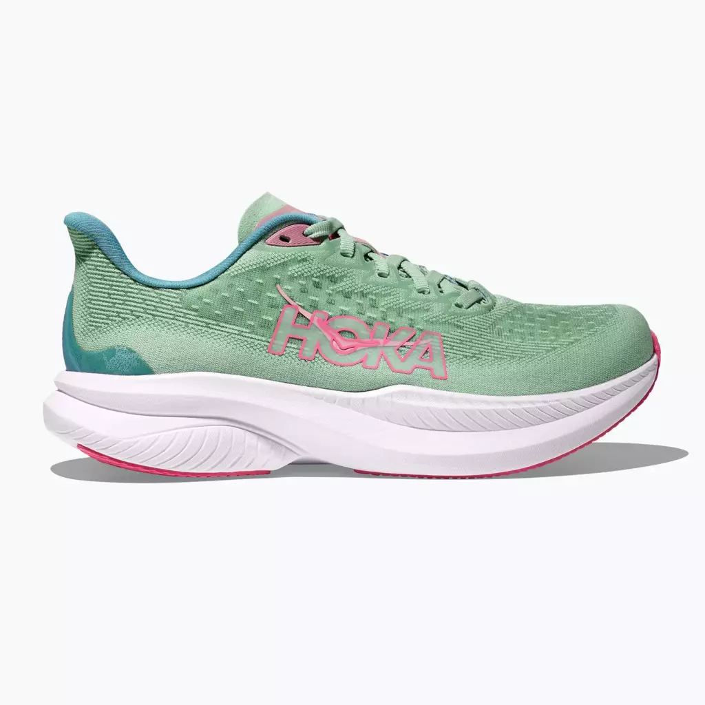 Женские Кроссовки для бега HOKA Mach 6 jadeite/alpine blue