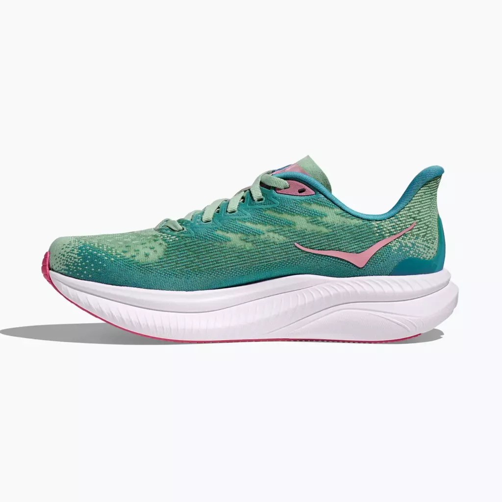 Женские Кроссовки для бега HOKA Mach 6 jadeite/alpine blue