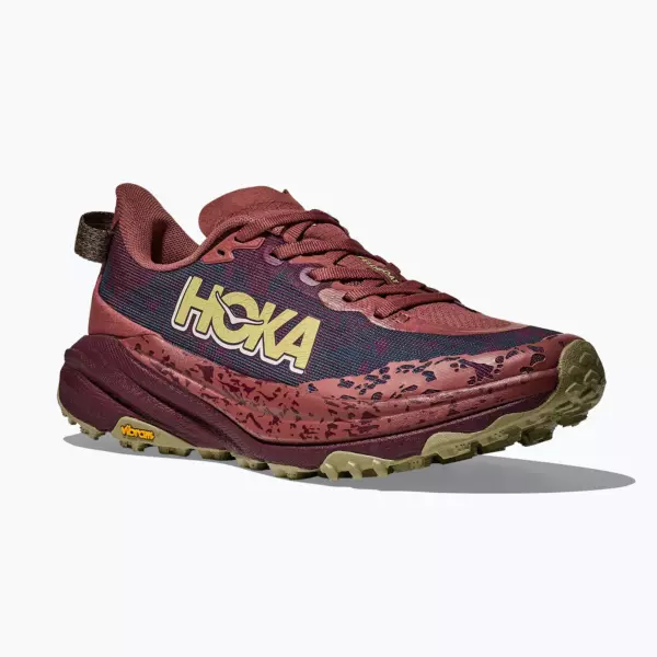 Женские кроссовки для бега HOKA Speedgoat 6 rouge/black cherry