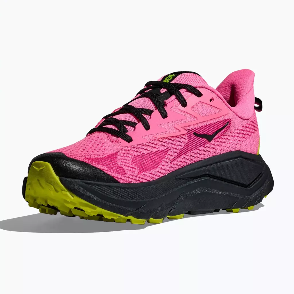 Женские Кроссовки для бега HOKA Challenger 8 neon rose/black