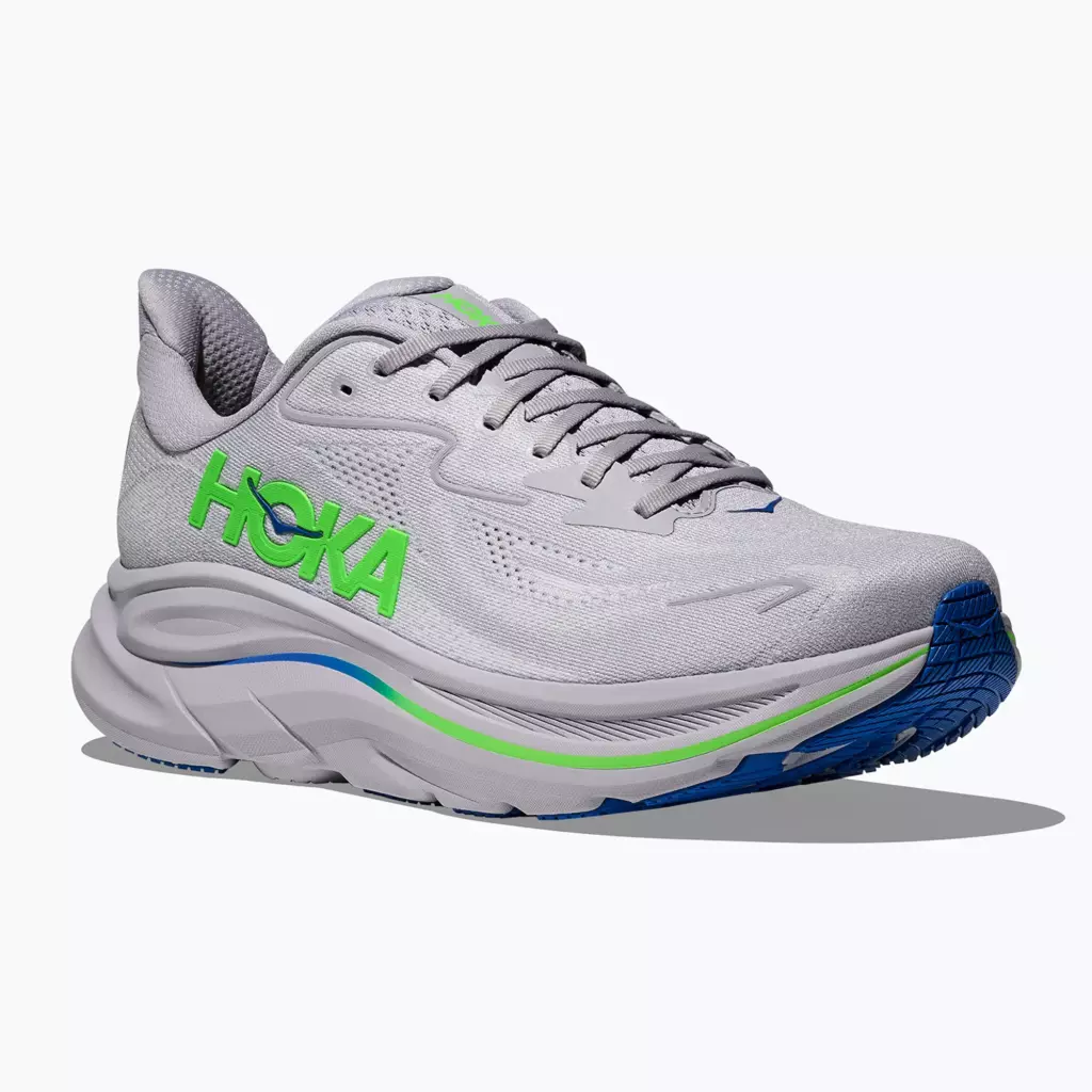 Кроссовки для бега HOKA Clifton 10 ash grey/neon green