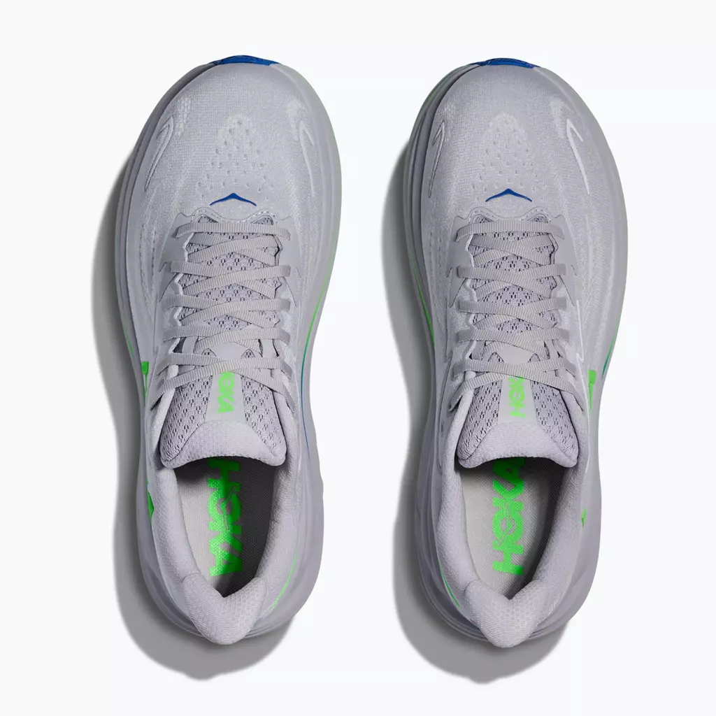 Кроссовки для бега HOKA Clifton 10 ash grey/neon green