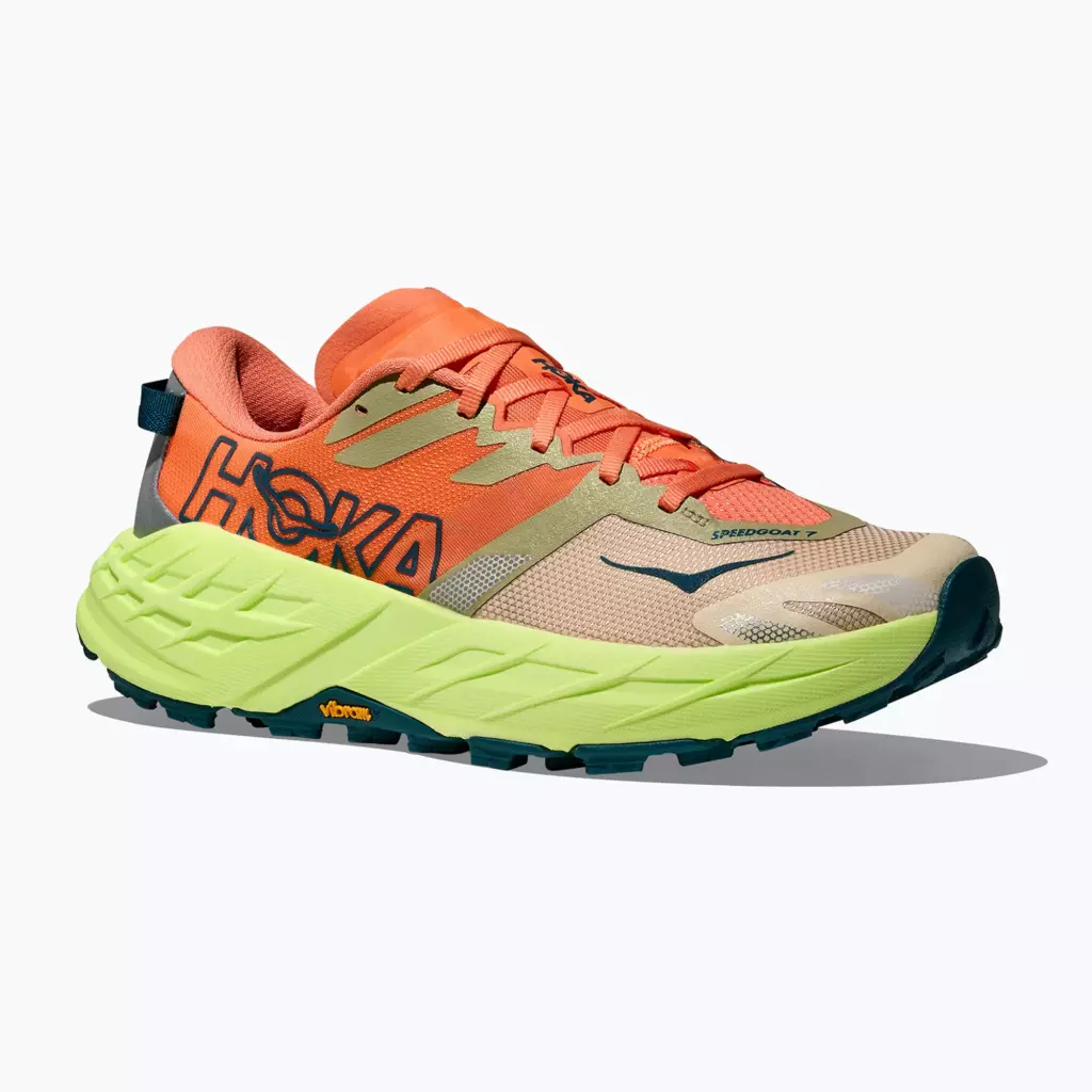 Женские кроссовки для бега HOKA Speedgoat 7 persimmon/neon yuzu