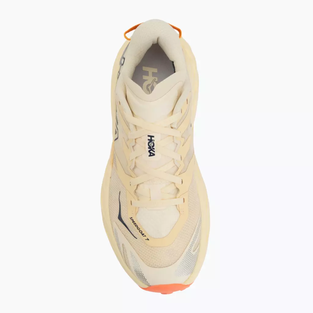 Женские кроссовки для бега HOKA Speedgoat 7 vintage yellow/neon flame