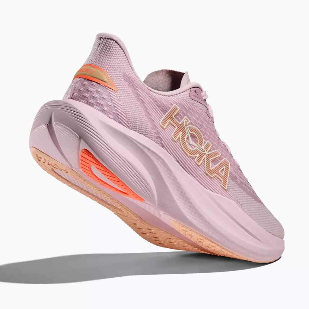 Женские Кроссовки для бега HOKA Mach 7 lilac cream/tangerine glow