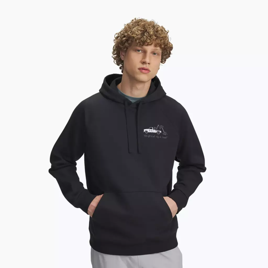 Худи Under Armour Rival Fleece HBR Logo чёрная