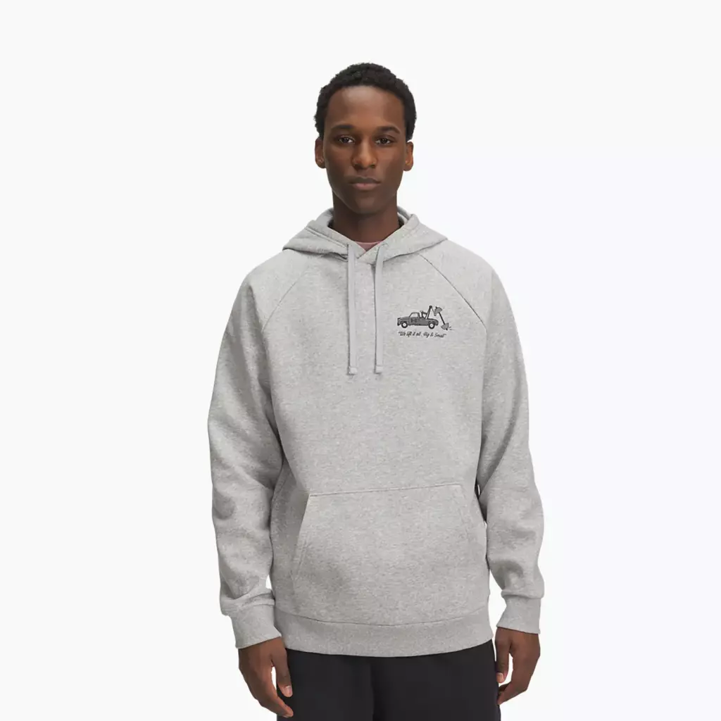 Худи Under Armour Rival Fleece HBR Logo серая