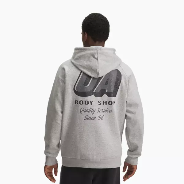 Худи Under Armour Rival Fleece HBR Logo серая