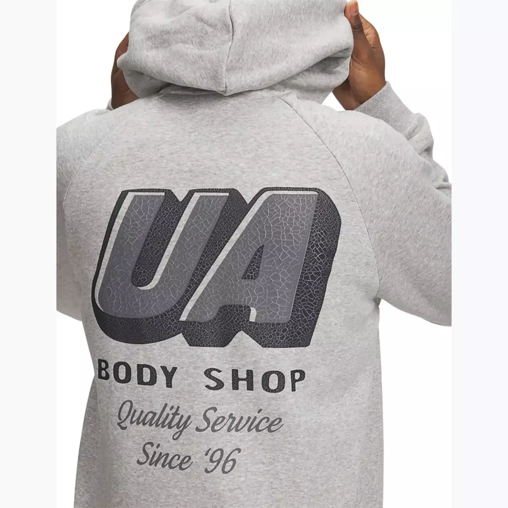 Худи Under Armour Rival Fleece HBR Logo серая