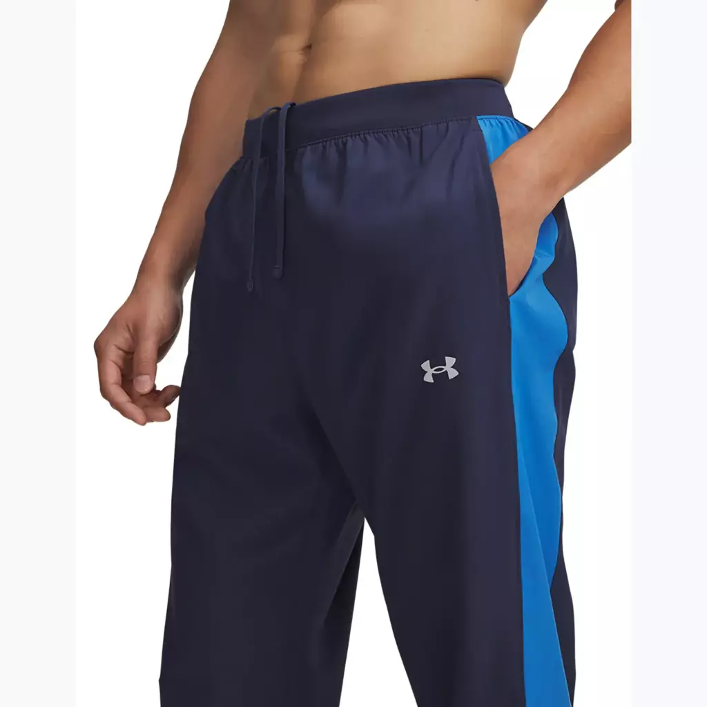 Спортивные Штаны Under Armour Velociti Storm washed navy/blue atlantis/reflective