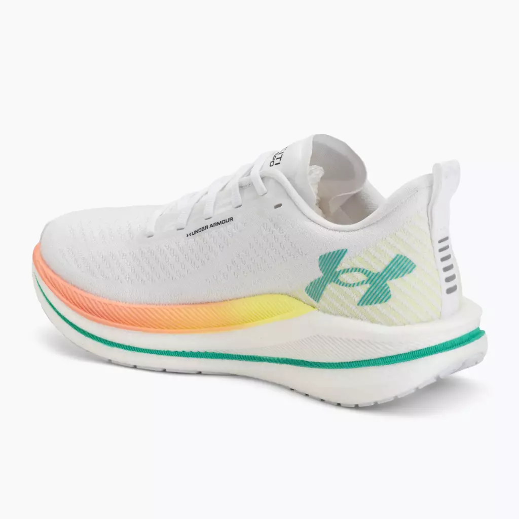 Женские Кроссовки для бега Under Armour Velociti SPD white/orange bloc/metallic silver