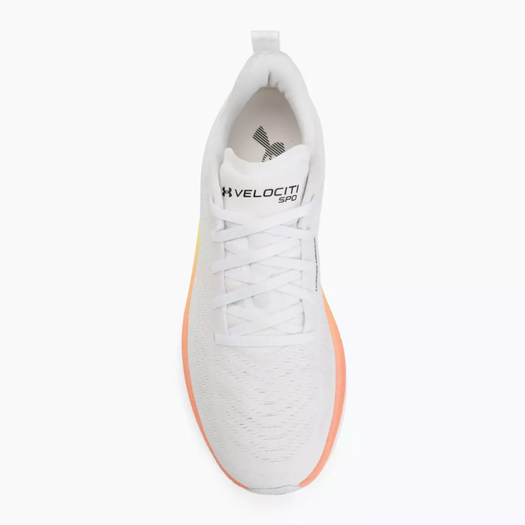 Женские Кроссовки для бега Under Armour Velociti SPD white/orange bloc/metallic silver