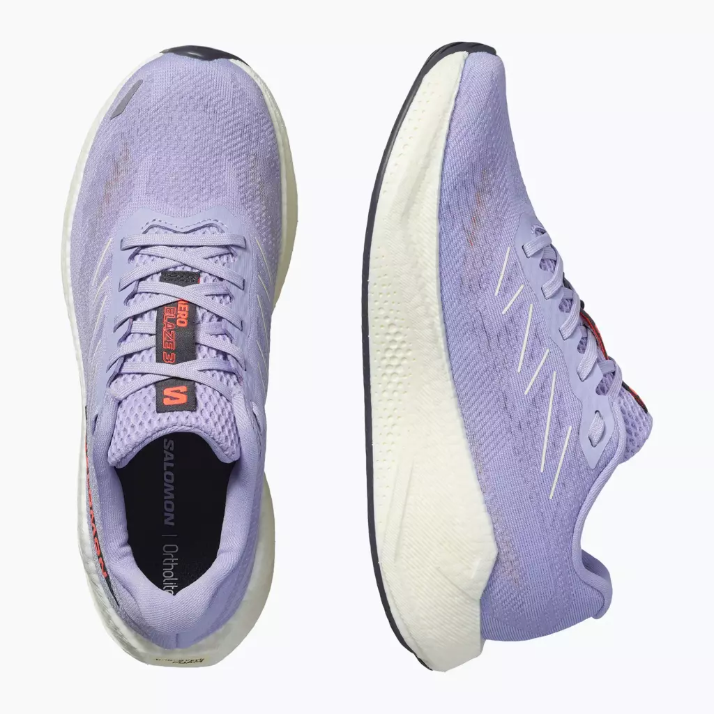 Женские Кроссовки для бега Salomon Aero Blaze 3 cosmic sky/vanilla ice/neon flame