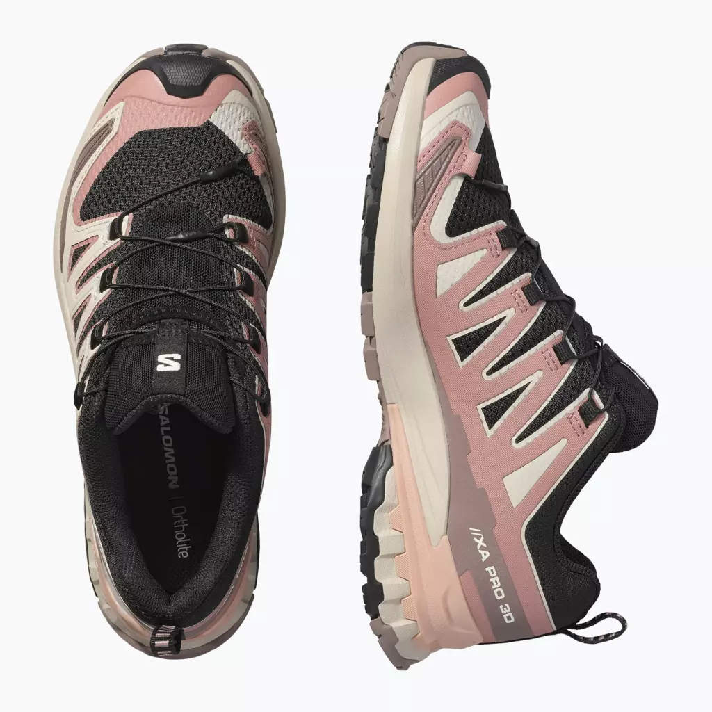 Женские Кроссовки для бега Salomon XA Pro 3D V9 black/burlwood/mahogany rose