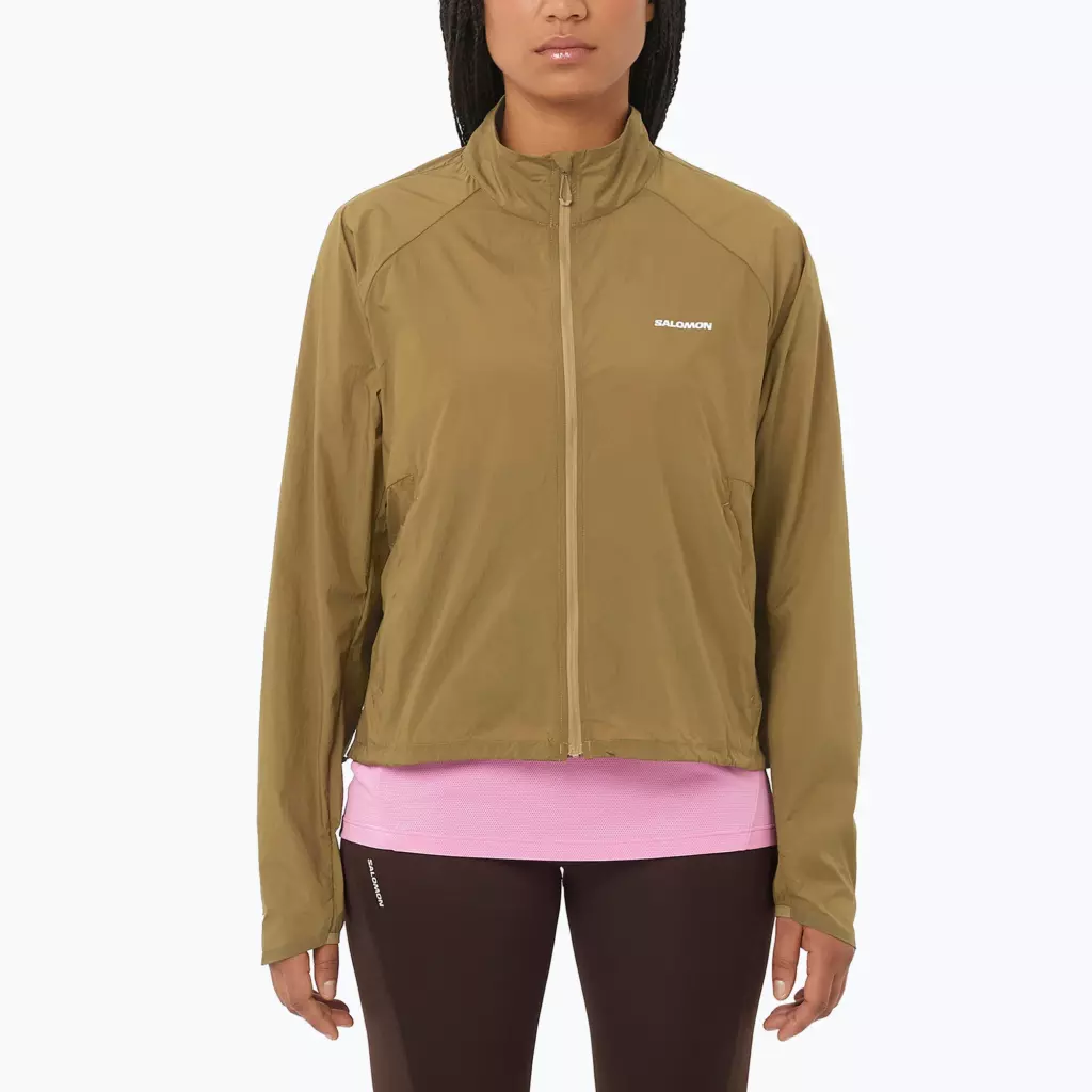 Женская ветровка Salomon Shakeout Fly brilliant olive