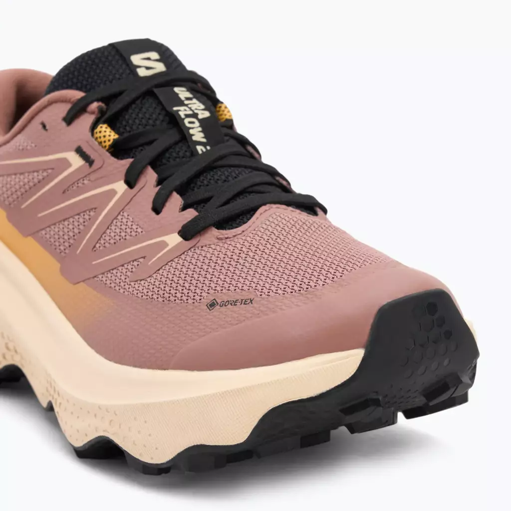 Женские Кроссовки для бега Salomon Ultra Flow 2 GTX burlwood/tender peach/warm apricot