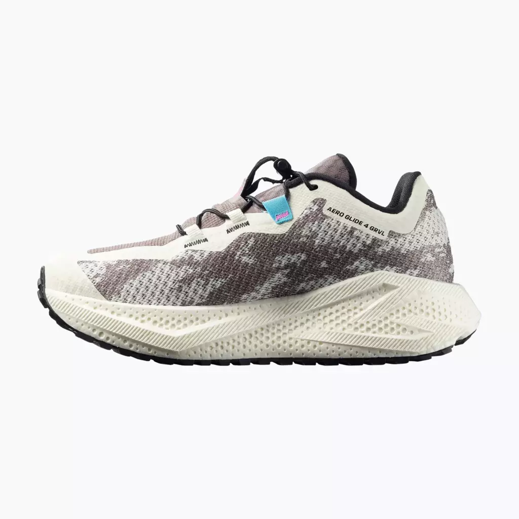 Кроссовки для бега Salomon Aero Glide 4 GRVL vanilla ice/black/iron