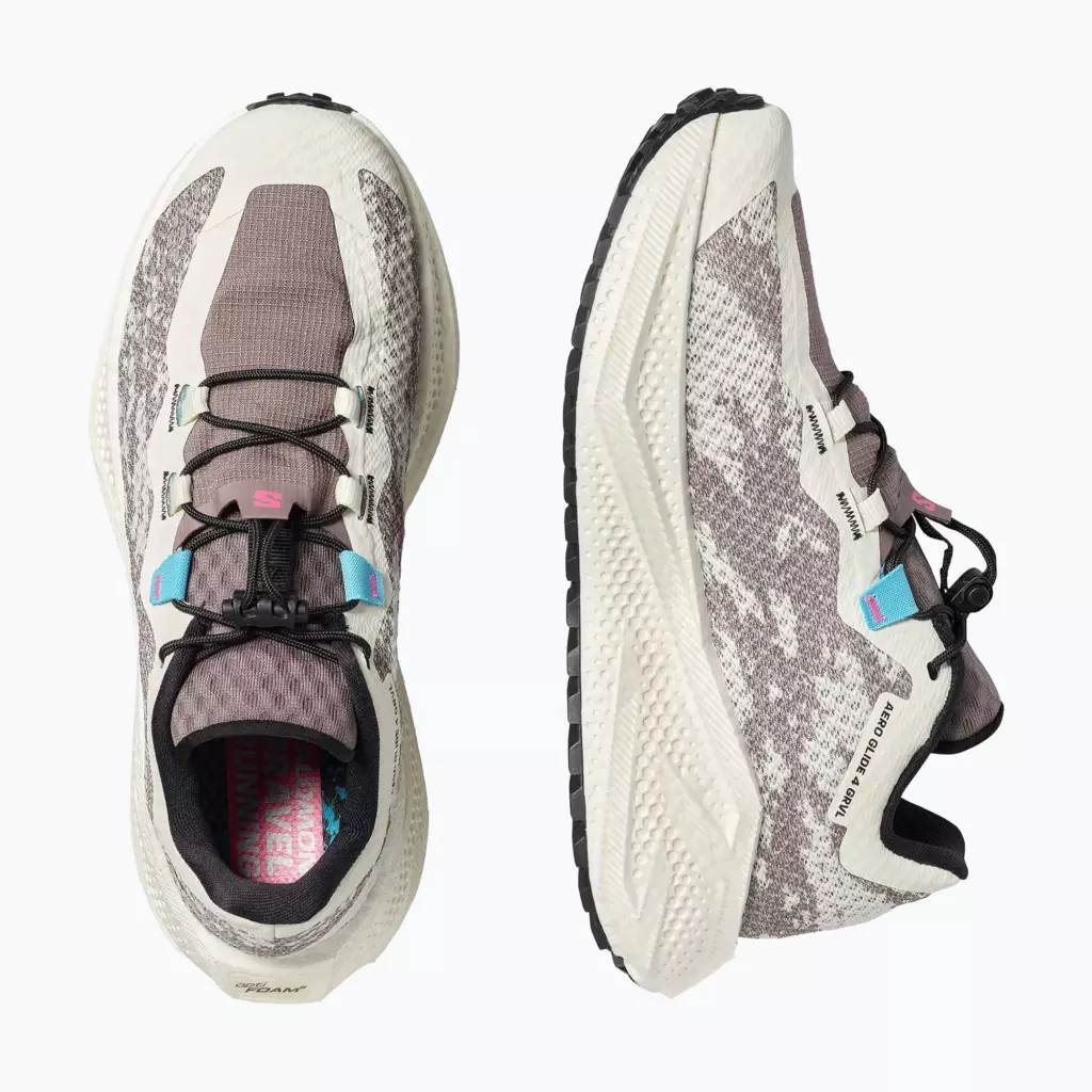 Кроссовки для бега Salomon Aero Glide 4 GRVL vanilla ice/black/iron