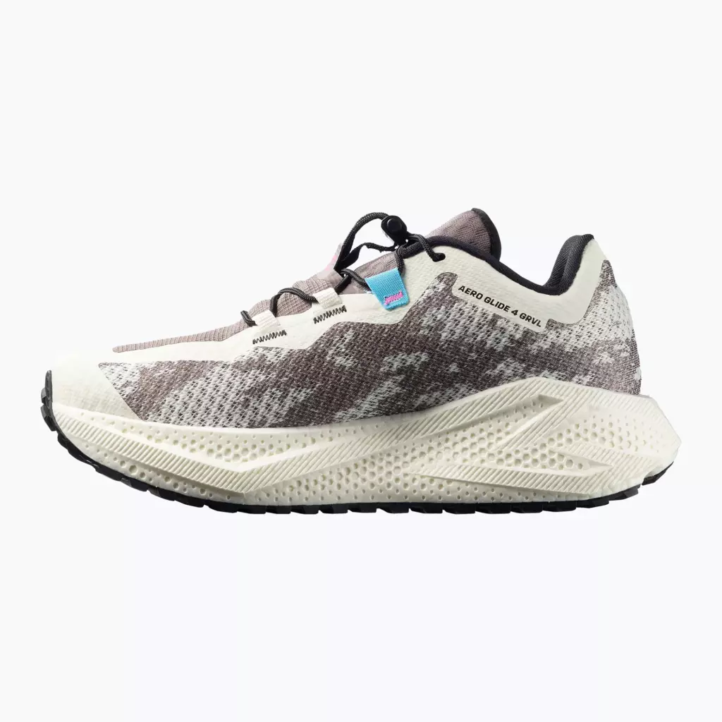 Женские Кроссовки для бега Salomon Aero Glide 4 GRVL vanilla ice/black iron