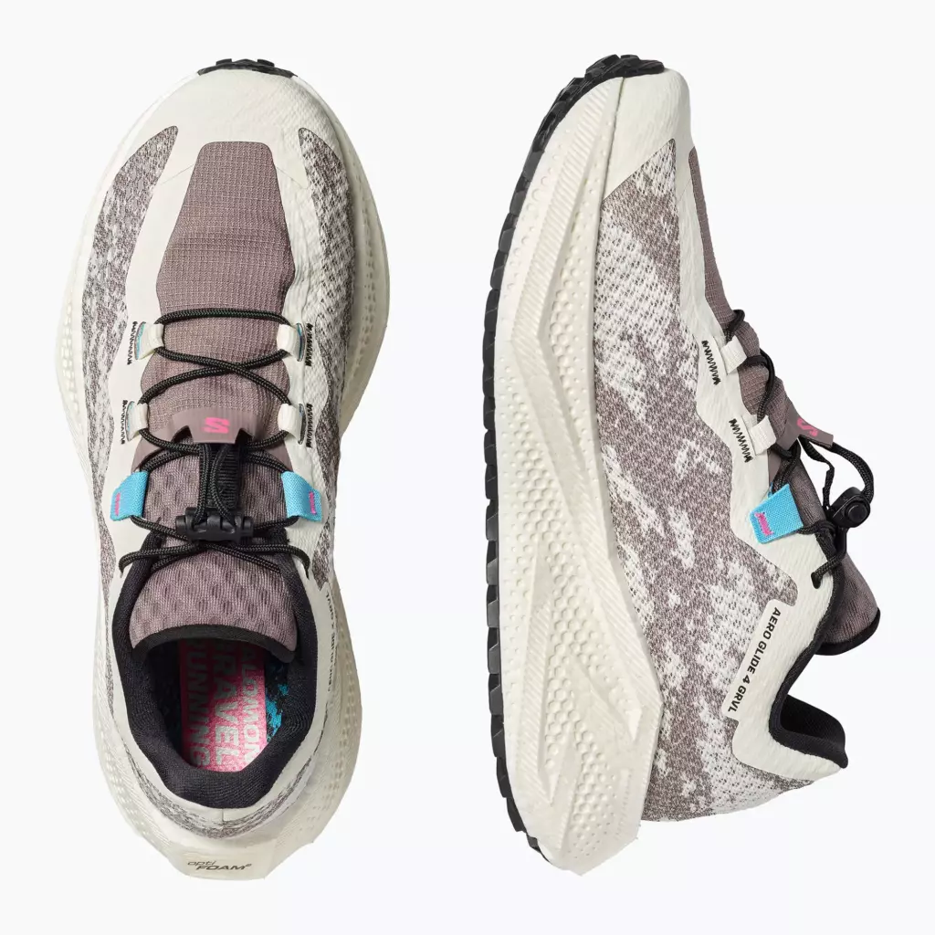 Женские Кроссовки для бега Salomon Aero Glide 4 GRVL vanilla ice/black iron