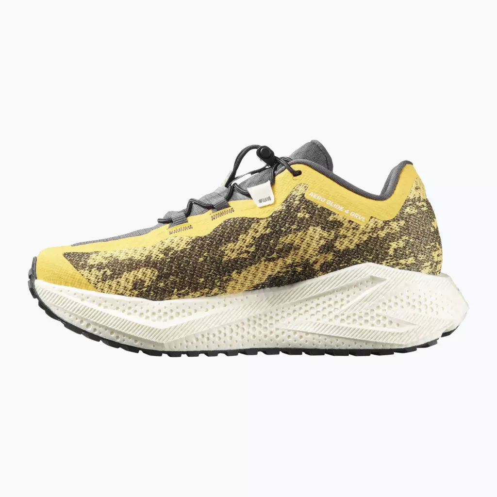 Женские Кроссовки для бега Salomon Aero Glide 4 GRVL beach ball/asphalt/vanilla ice