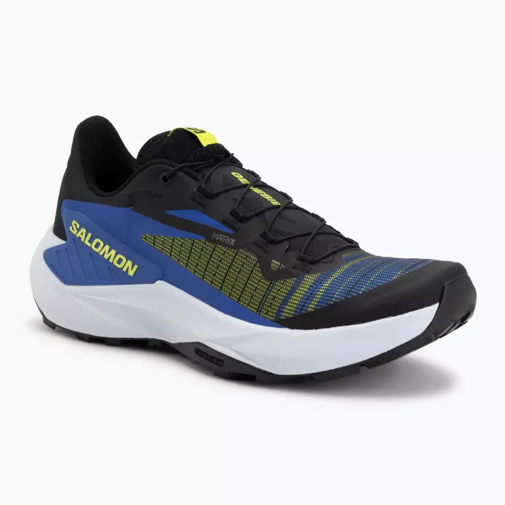 Кроссовки для бега Salomon Genesis black/acid lime/bluing