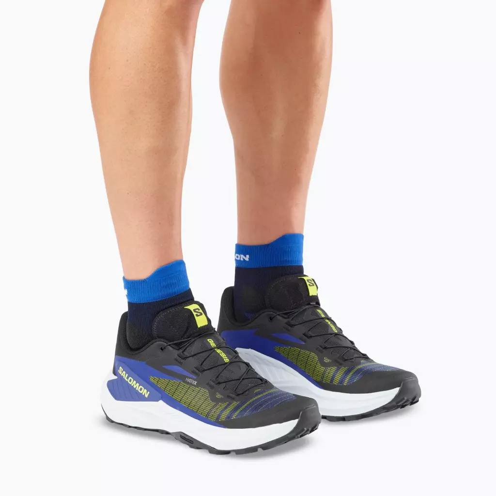 Кроссовки для бега Salomon Genesis black/acid lime/bluing