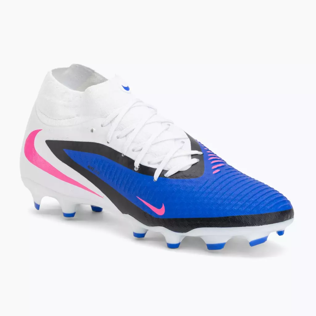 Футбольные бутсы Nike Phantom 6 High Academy FG/MG racer blue/white/pink blast