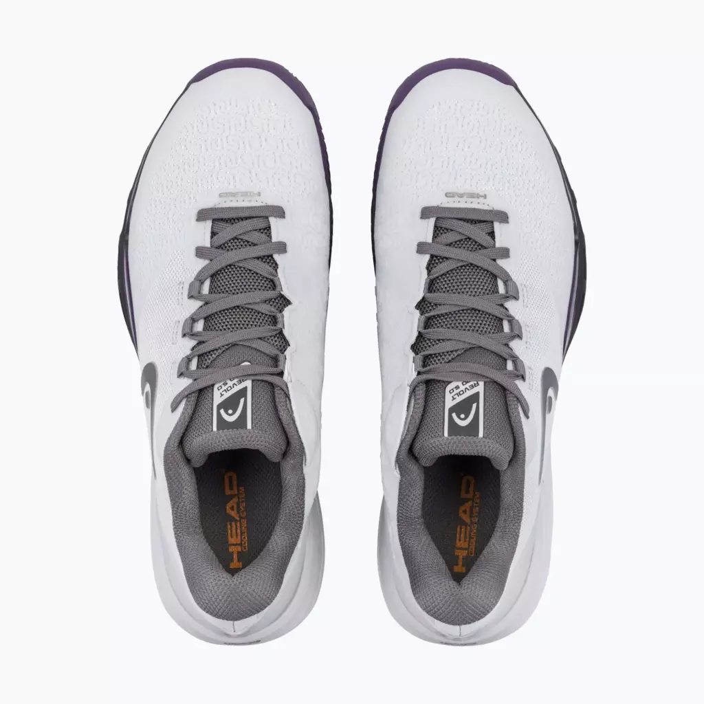 Теннисные кроссовки HEAD Revolt Pro 5.0 Clay light grey/purple