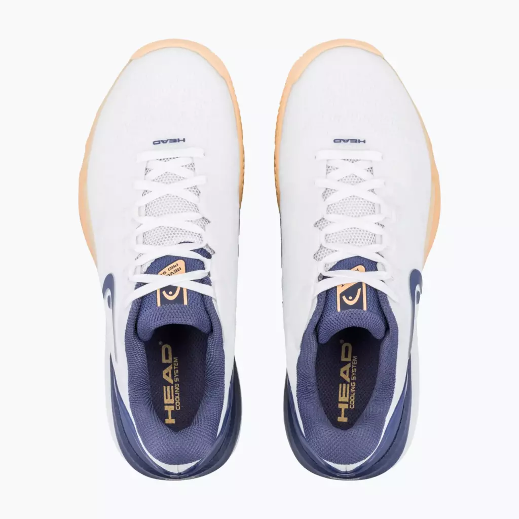 Женские Теннисные кроссовки HEAD Revolt Pro 5.0 Clay white apricot