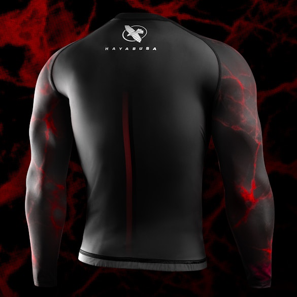 Рашгард Hayabusa UFC BJJ - Black/Red