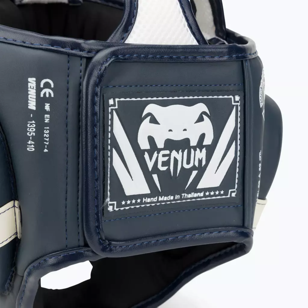 Боксёрский шлем Venum Elite white/navy blue