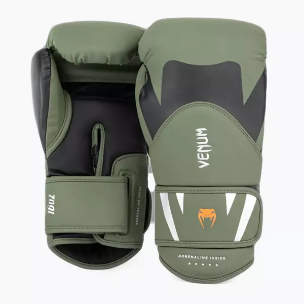 Боксёрские перчатки Venum Challenger 4.0 black/khaki