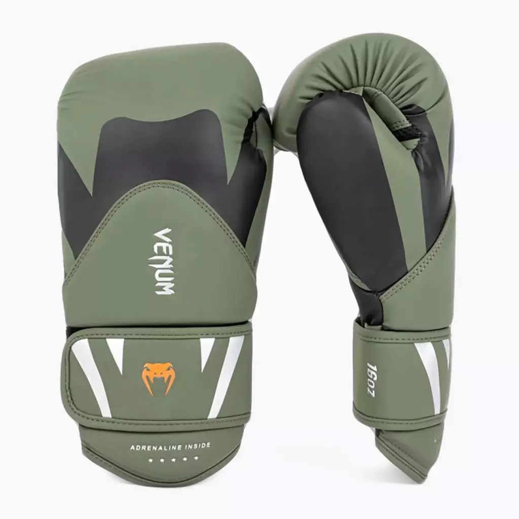 Боксёрские перчатки Venum Challenger 4.0 black/khaki