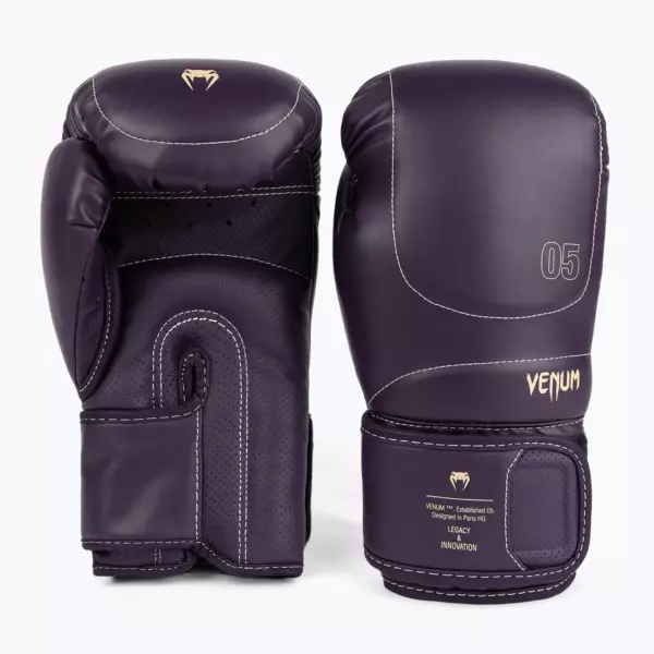 Боксёрские перчатки Venum Impact Evo Boxing Gloves deep purple
