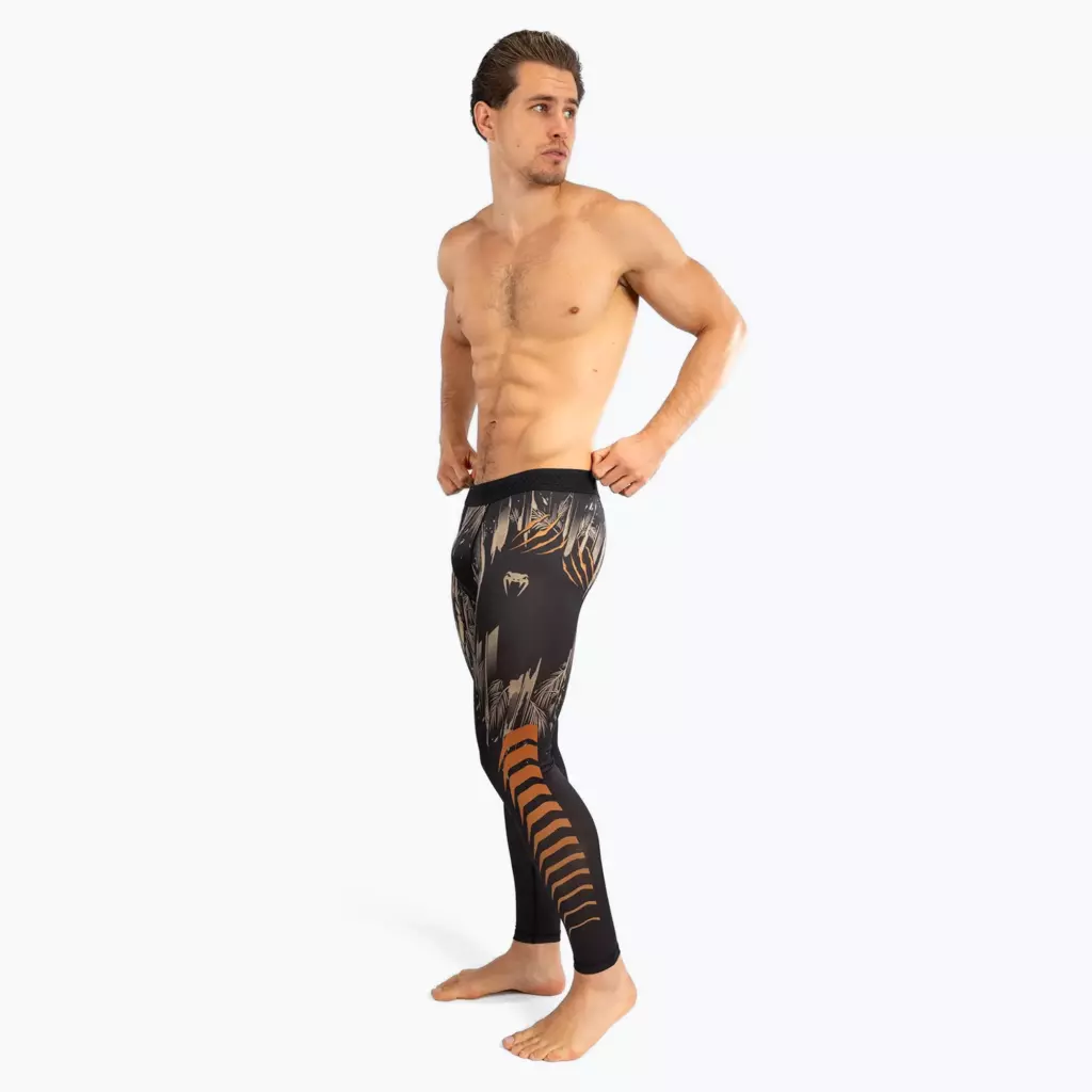 Компрессионные штаны Venum Tiger Men's Spats black/neon orange