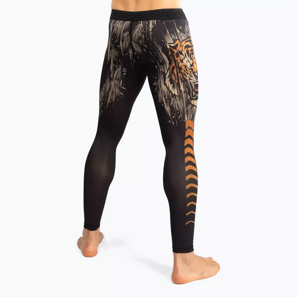 Компрессионные штаны Venum Tiger Men's Spats black/neon orange