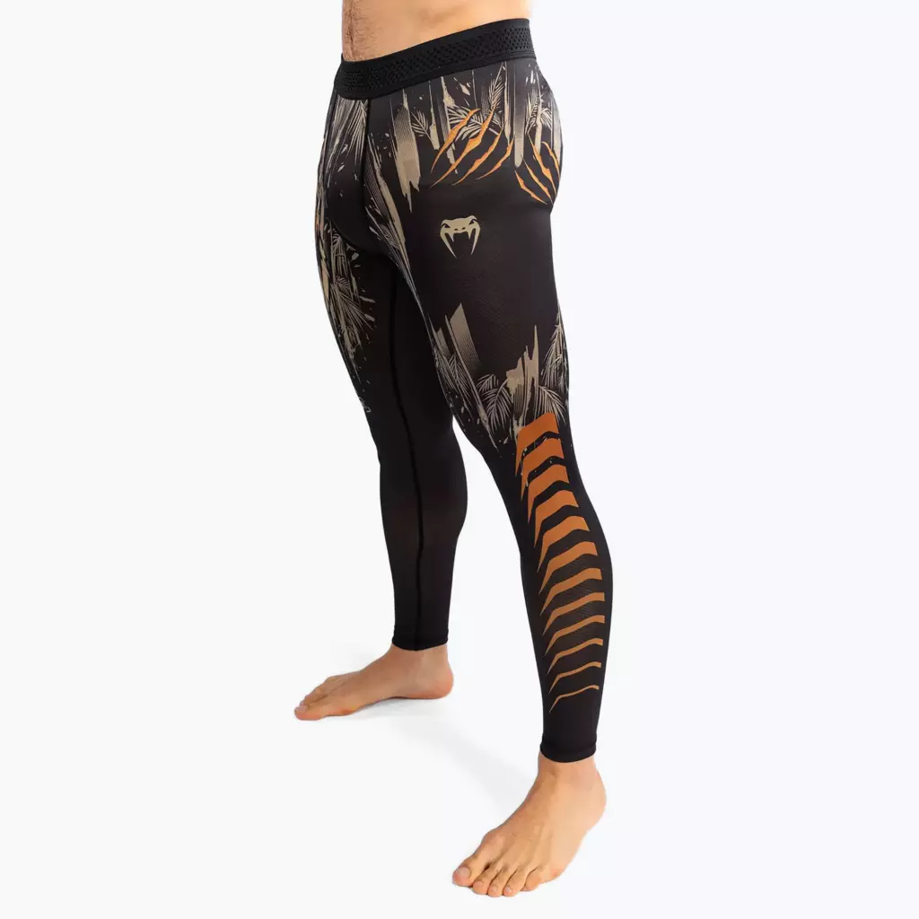 Компрессионные штаны Venum Tiger Men's Spats black/neon orange
