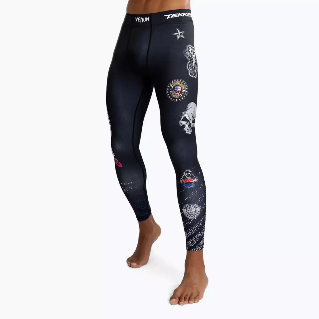 Компрессионные штаны Venum X Tekken 8 - Paul Phoenix Spats black/blue
