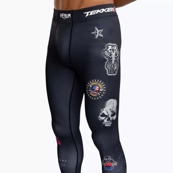 Компрессионные штаны Venum X Tekken 8 - Paul Phoenix Spats black/blue