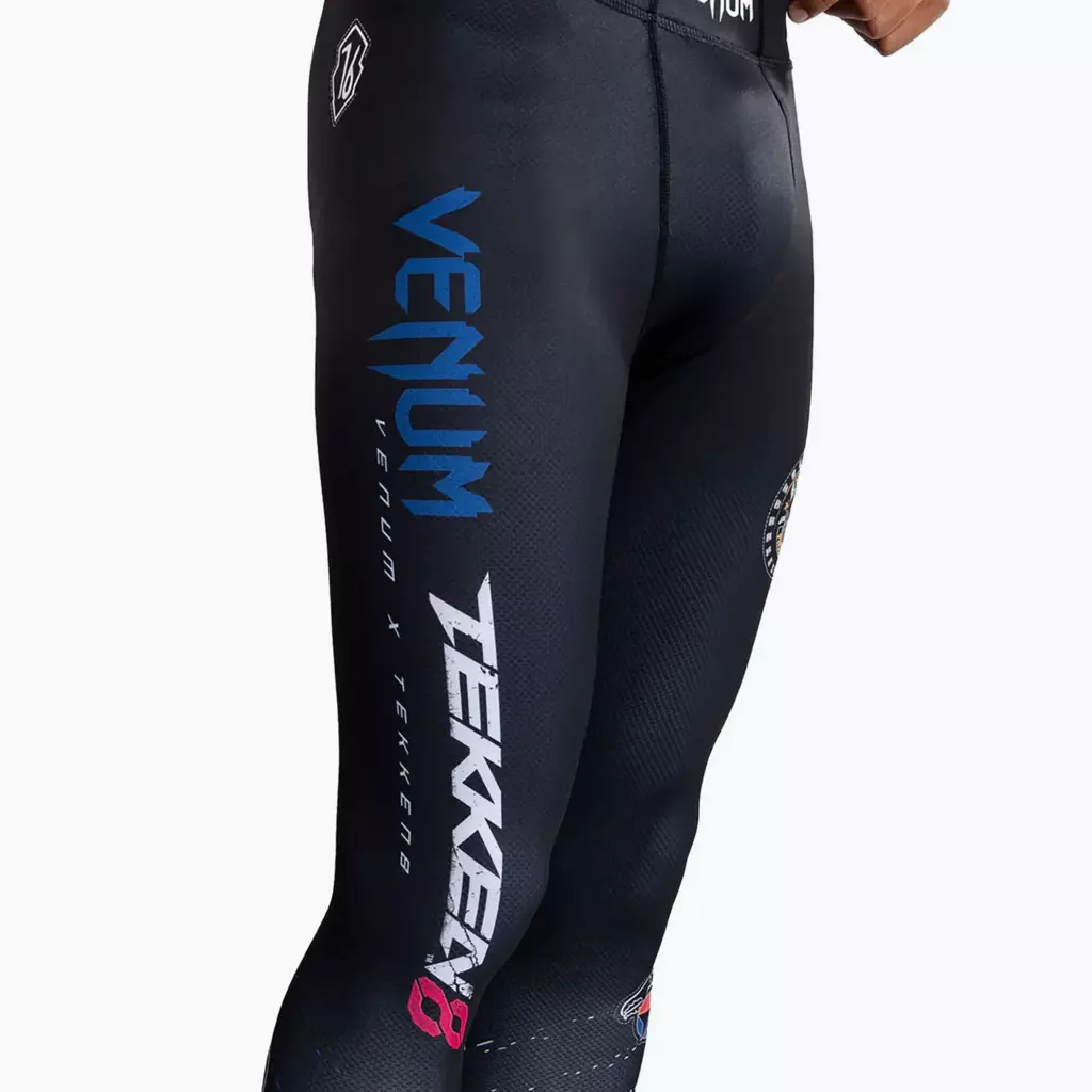 Компрессионные штаны Venum X Tekken 8 - Paul Phoenix Spats black/blue