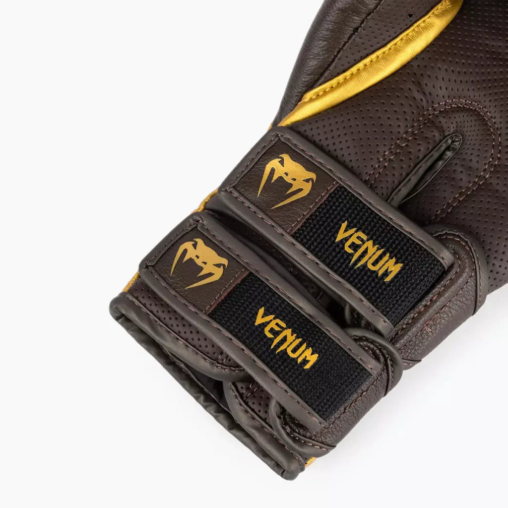 Боксёрские перчатки Venum Reverso Boxing chocolate/gold