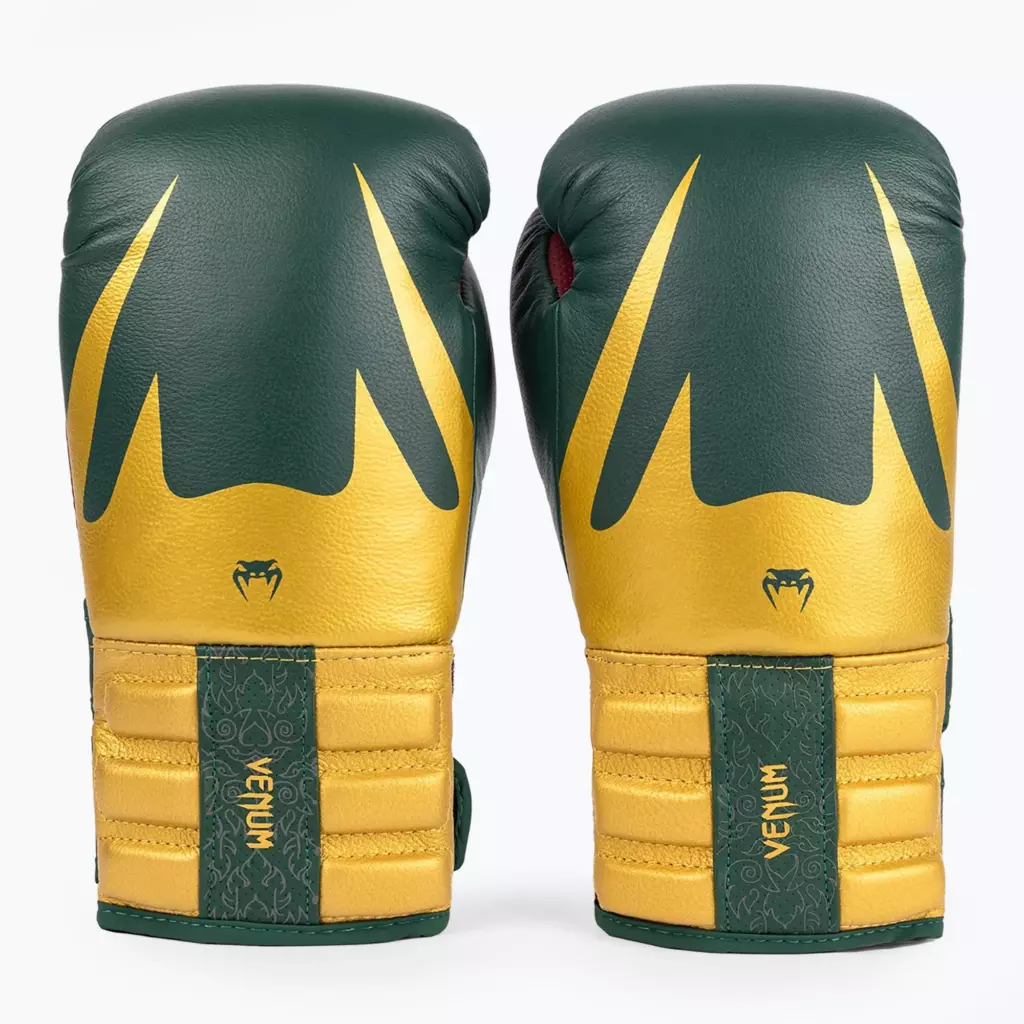 Боксёрские перчатки Venum Reverso Boxing green/gold