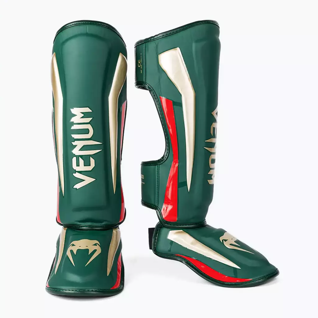 Шингарды Venum Elite Standup Shin Guards green