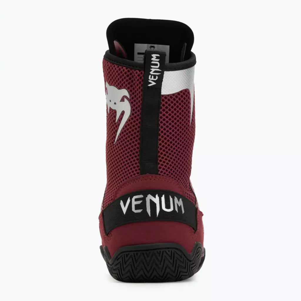 Боксёрки Venum Elite Boxing wine lees/silver logo